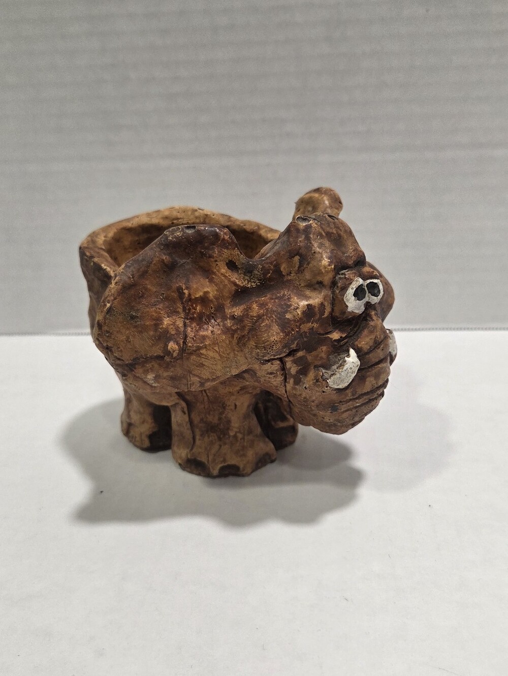 Russ Berrie & Co Vintage 1973 Small Elephant Figurine Planter